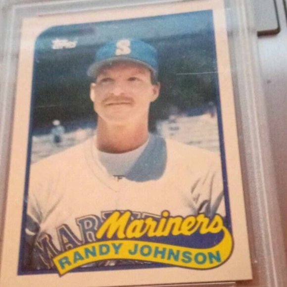 1989 Topps Traded #57T Randy Johnson Mariners Graded MINT of 9 (PSA) Baseball - Picture 6 of 7